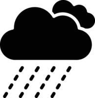 lluvioso nubes vector icono