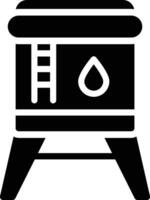 icono de vector de tanque de agua