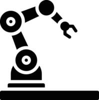 icono de vector de brazo de robot