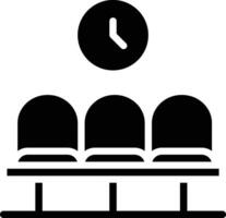 Airport Waiting Room Vector Icon