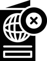 Passport Rejected Vector Icon