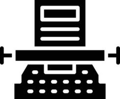Typewriter Vector Icon