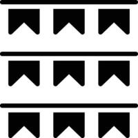 New Year Flags Vector Icon
