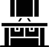 Computer Table Vector Icon