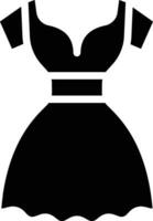 icono de vector de vestido de fiesta