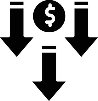 Price Decrease Vector Icon