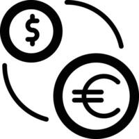 icono de vector de cambio de dinero