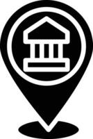 Bank Location Vector Icon