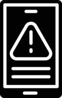 Mobile Warning Vector Icon