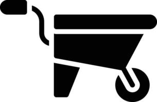 Wheelbarrow Vector Icon