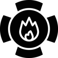 Firefighter Badge Vector Icon