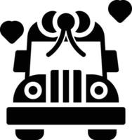 Wedding Car Vector Icon