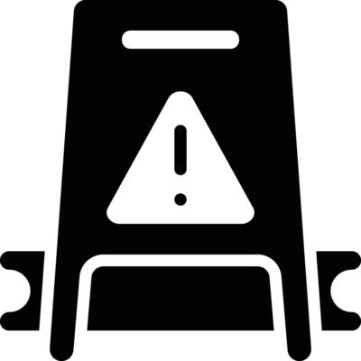 Wet Floor Vector Icon