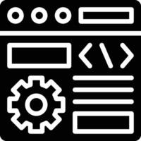 Browser Setting Vector Icon