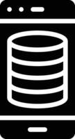 Smartphone Database Vector Icon