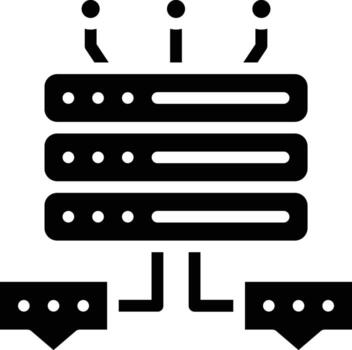 Database Chat Vector Icon