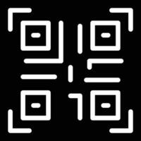 icono de vector de código qr