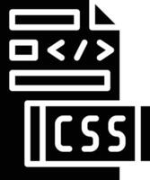 icono de vector de archivo css