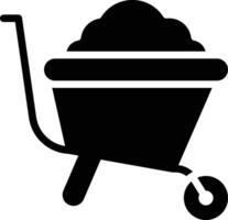 Wheelbarrow Vector Icon