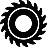 icono de vector de sierra circular