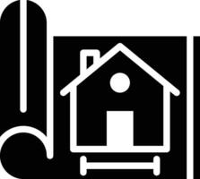 House Blueprint Vector Icon