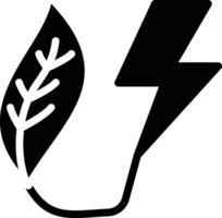 icono de vector de energía ecológica