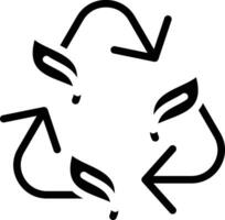 Leaf Recycle Vector Icon