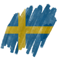 Sweden Brush Flag png