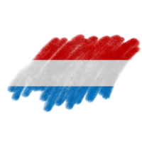 Luxembourg Flag Paint png