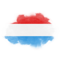 Luxembourg Flag Paint png