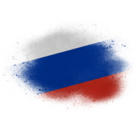 Russia Brush Flag png