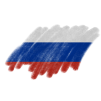 Russia Brush Flag png