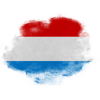 Luxembourg Flag Paint png