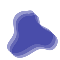 abstrait bleu forme moderne png