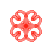 Abstract Line Red Flower png