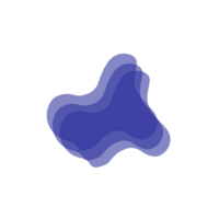 Abstract Blue Shape Modern png