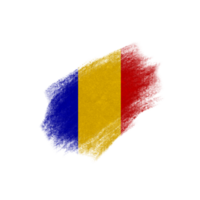 Romania Brush Flag png