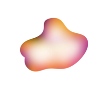 gradiente transparente blob forma png