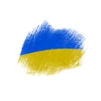 Pinselstrich ukrainisch Flagge png