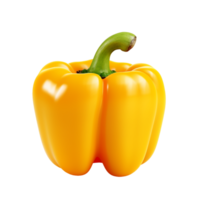 AI generated Bell pepper fruit isolated on transparent background png