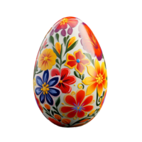 ai gegenereerd decoratief kleurrijk Pasen eieren png