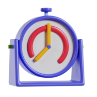 3d illustration of operational hour icons png