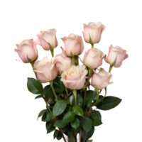 AI generated 3d beautiful white rose png