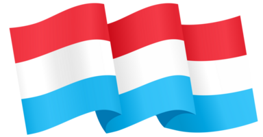 Luxembourg flag wave png