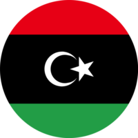 libyen flagga knapp png