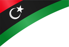 Libya flag wave png