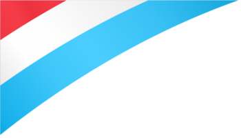 Luxembourg flag wave png