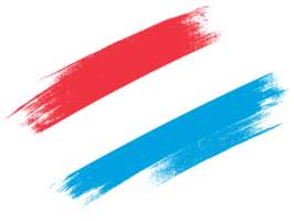 Luxemburgo bandera con cepillo pintar texturizado png
