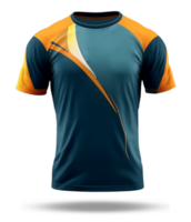 ai gegenereerd sport- Jersey sjabloon mockup met voorkant visie geïsoleerd Aan transparant achtergrond, ai generatief png