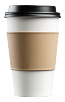 AI generated cup mockup template with transparent background, ai generative png